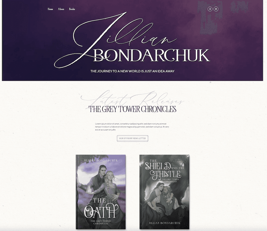 Jillian Bondarchuk Website